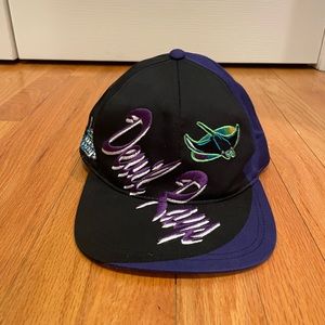 Vintage Tampa Bay Devil Rays Snapback Hat Adjustable 90s MLB Baseball by Logo 7